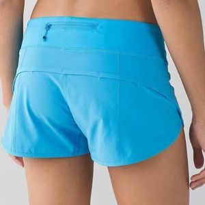 Lululemon Speed Shorts Kayak Blue size 4